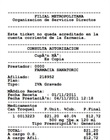 Ticket de gastos médicos